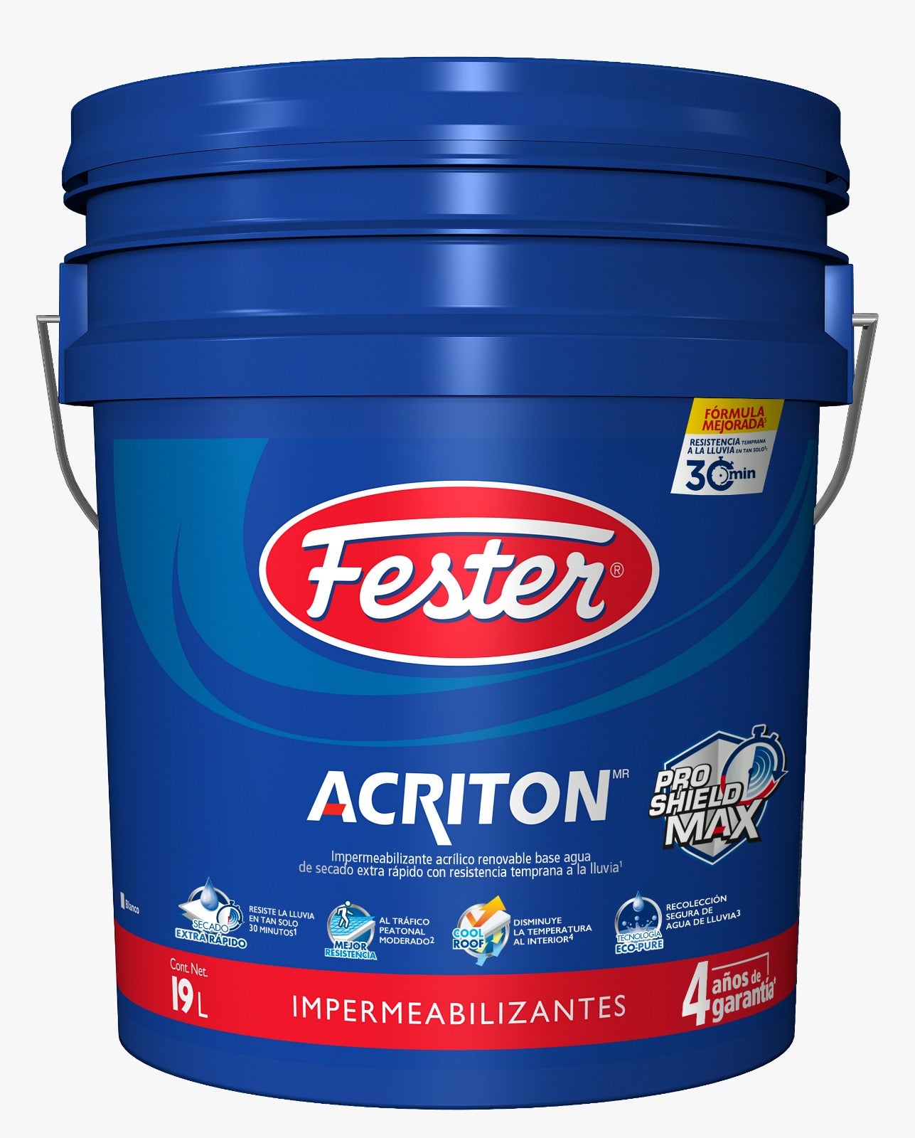 FESTER ACRITONPRO SHIELD MAX 4 AÌÔOS BLANCO 19 L