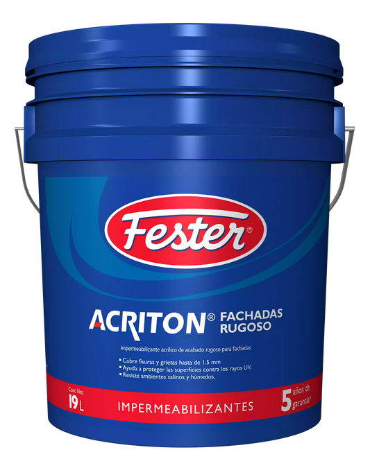 FESTER ACRITON FACHADAS RUGOSO BLANCO 19 L