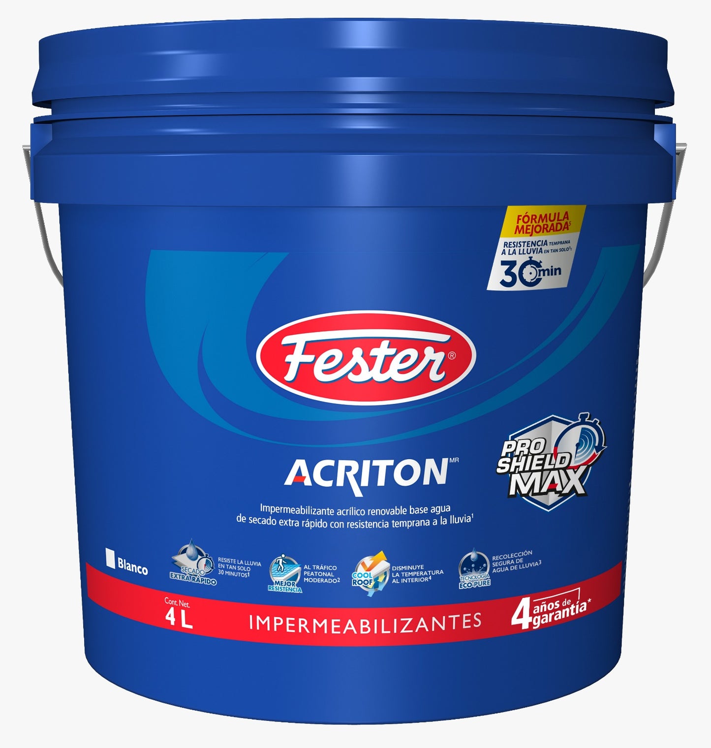 FESTER ACRITON PRO SHIELD MAX 4 AÑOS BLANCO 4 L