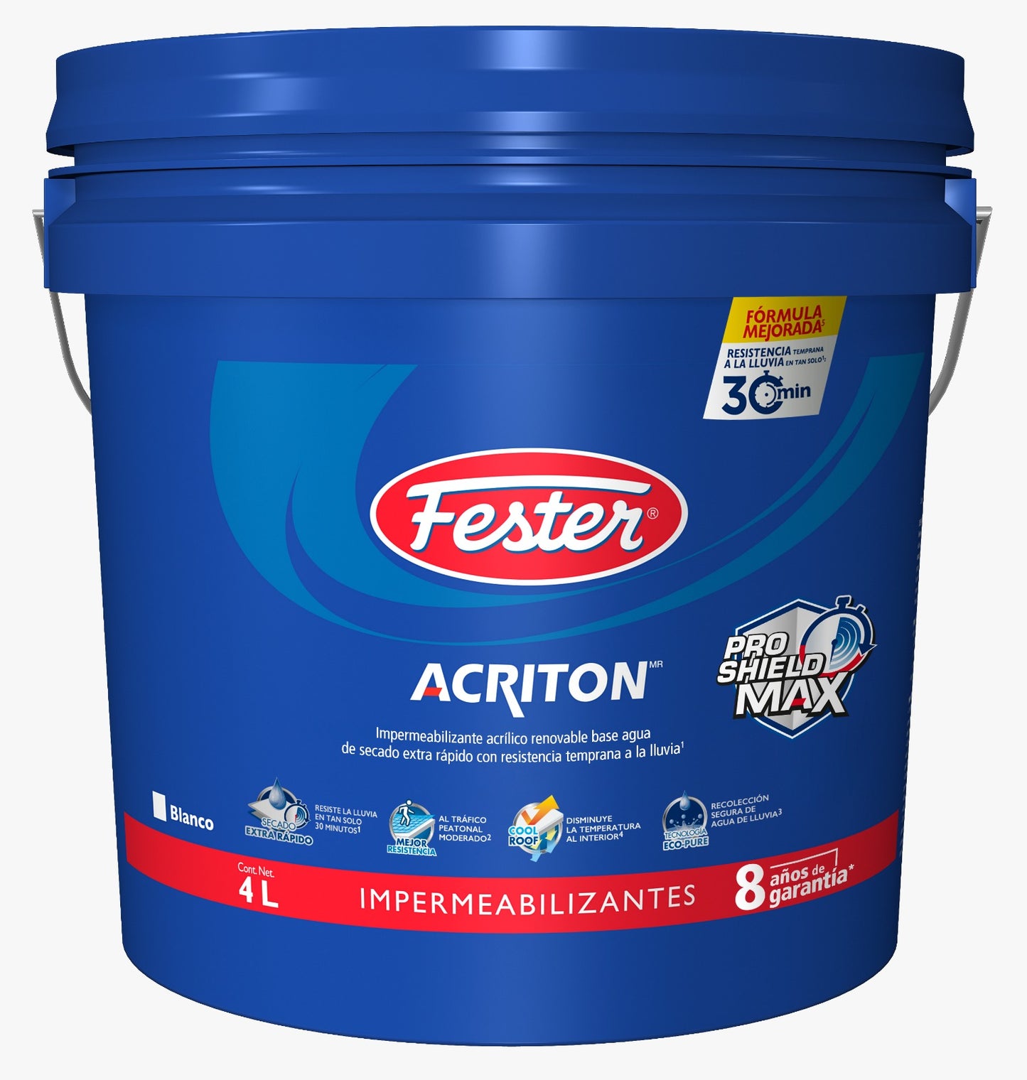 FESTER ACRITON PRO SHIELD MAX 8 AÑOS BLANCO 4 L